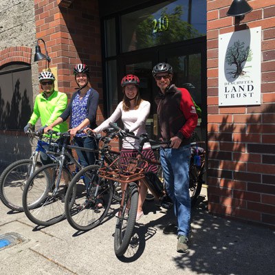 Biking to work in Bend. Photo: Land Trust