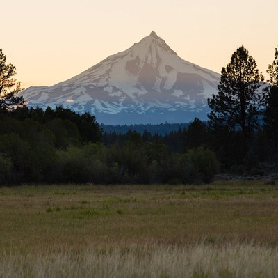Mt. Jefferson from Indian Ford Meadow Preserve. Photo: Tyler Roemer.