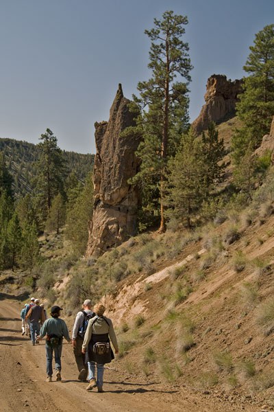 Hikers explore Rimrock Ranch. Photo: MA Willson.