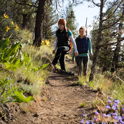 Hikers explore Whychus Canyon Preserve. Photo: Tyler Roemer.