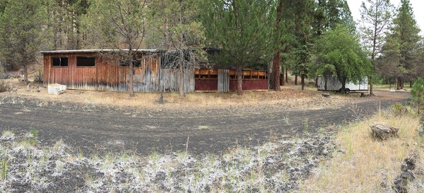 Before: Dilapidated structure ready for removal. Photo: Land Trust.