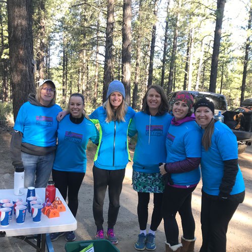 Volunteers at last year's Dirty Half. Photo courtesy of Camelia Mayfield.