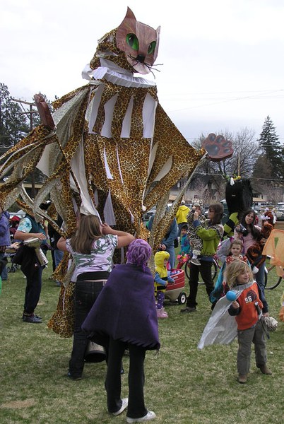 A large puppet from the 2005 Earth Day Fair and Parade. Photo: Courtesy of the Environmental Center.