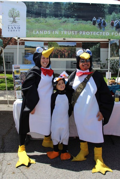 Penguins celebrating at the Earth Day Fair. Photo: Land Trust.