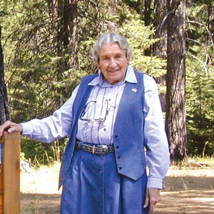 Elizabeth H. “Becky” Johnson at the Metolius Preserve dedication in 2004. Photo: Land Trust.