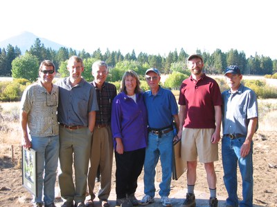 Deschutes Land Trust founders on the 10th Anniversary at Indian Ford Meadow Preserve. Photo provided.