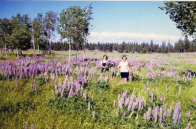 Maret and Leida Pajutee in Indian Ford Meadow circa 1965 after willow removal. Photo provided.