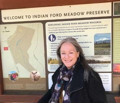 Ginger poses for a photo during a recent visit to Indian Ford Meadow Preserve. Photo provided.