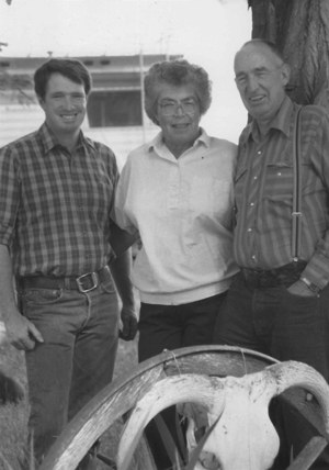 Annan Priday with his parents Patricia Ruth Cook and John Warren Priday. Photo: Annan Priday.