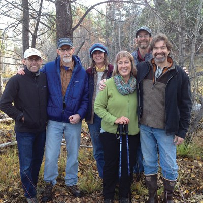 Founders gathered at Camp Polk Meadow Preserve in 2014. Photo: Land Trust.