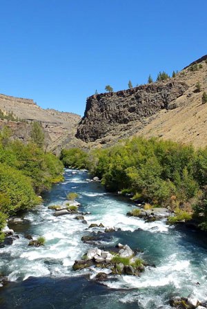 The Deschutes River downstream from its confluence with Whychus Creek. Photo: Joan Amero