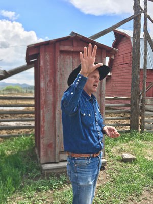 Jim Wood shares the history of his ranch. Photo: Land Trust.